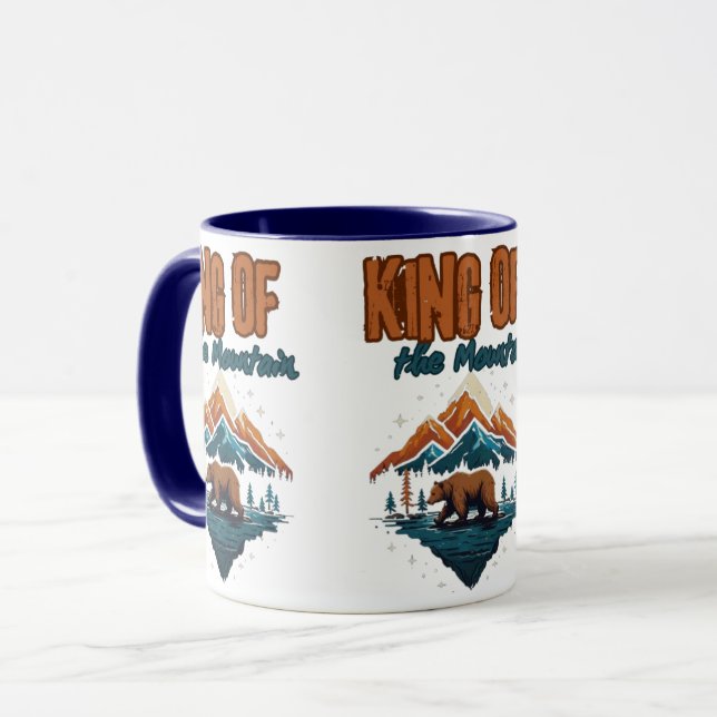 Spitzenwächter: Brauner Bär in seinem Element Tasse (Vorderseite Links)