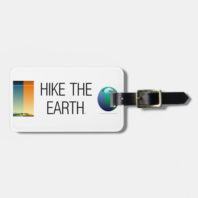 SPITZENwanderung die Erde Gepäckanhänger (Vorderseite horizontal)