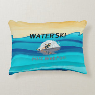 SPITZENwasser-Ski Zierkissen