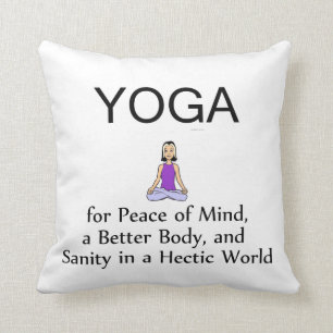 SPITZENyoga-Slogan Kissen