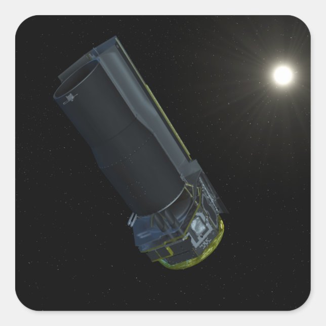 Spitzer bei sichtbarem Licht Quadratischer Aufkleber (Vorderseite)