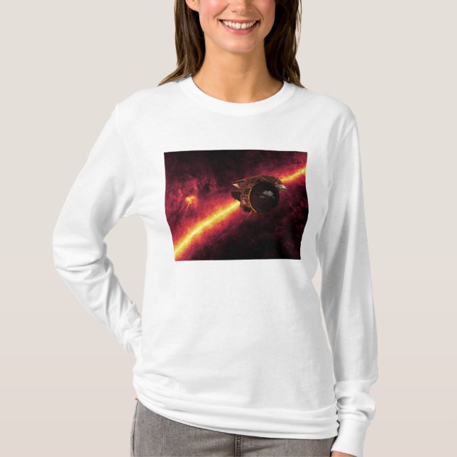 Spitzer gegen Infrarotstrahler gesehen 2 T-Shirt (Vorderseite)