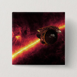 Spitzer gesehen gegen den Infrarothimmel 2 Button