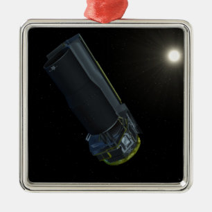 Spitzer gesehen im sichtbaren Licht Silbernes Ornament