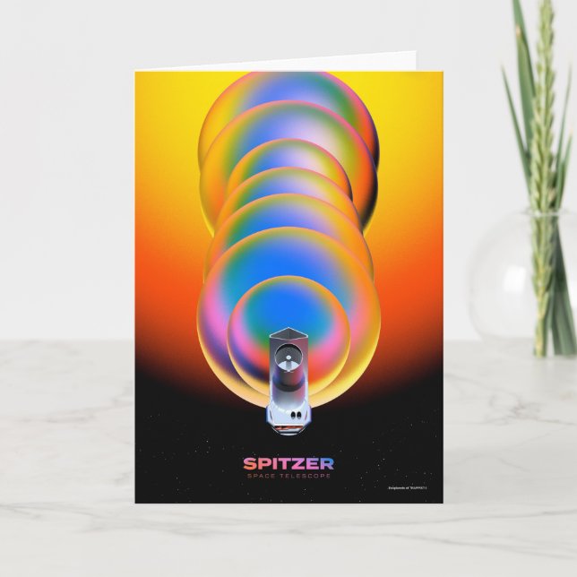 Spitzer Space Telescope Poster. Karte (Vorderseite)