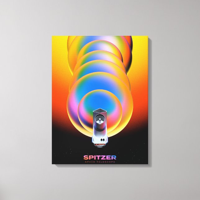 Spitzer Space Telescope Poster. Leinwanddruck (Vorderseite)
