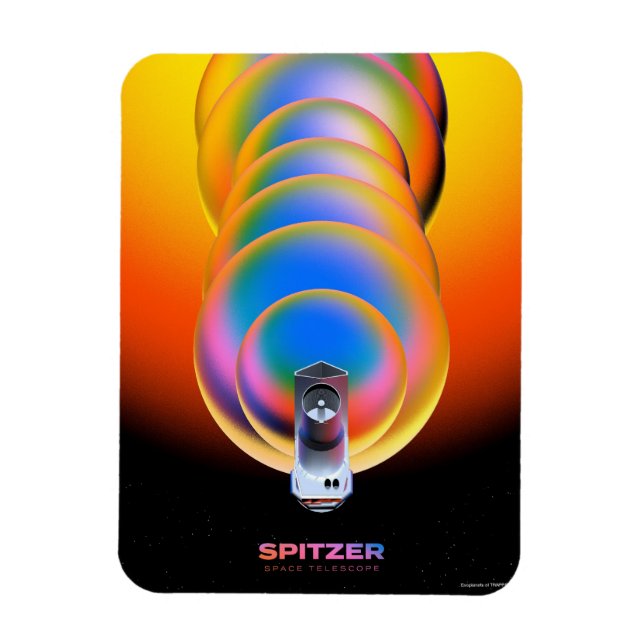 Spitzer Space Telescope Poster. Magnet (Vertikal)