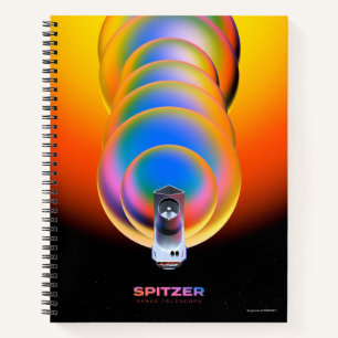 Spitzer Space Telescope Poster. Notizbuch