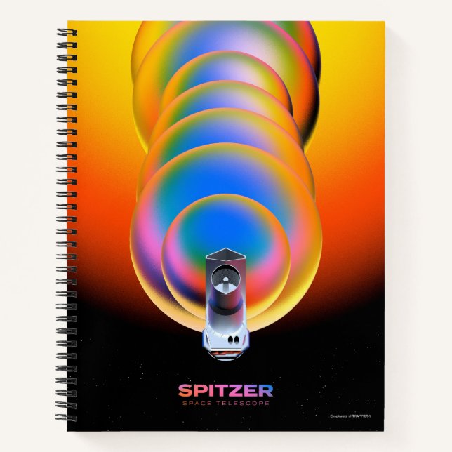Spitzer Space Telescope Poster. Notizbuch (Vorderseite)