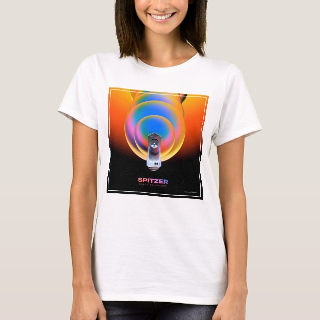 Spitzer Space Telescope Poster. T-Shirt (Vorderseite)