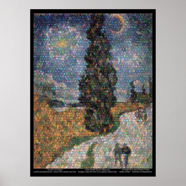 Spitzer Space Telescope / van Gogh Poster (Vorne)