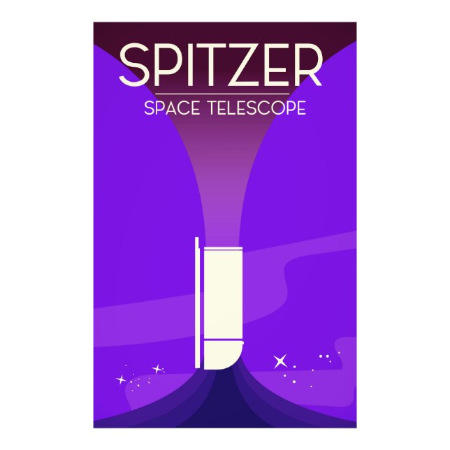Spitzer Space Teleskop Fotodruck (Vorne)