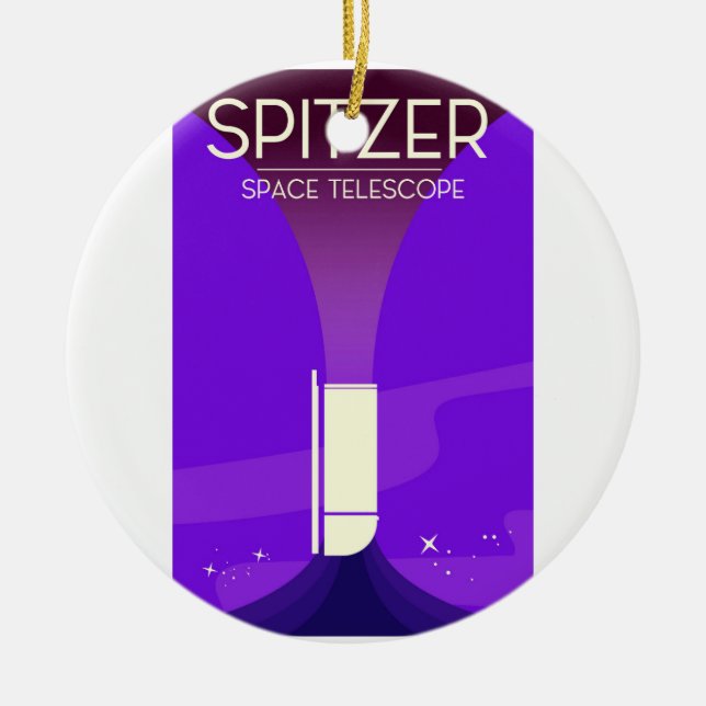 Spitzer Space Teleskop Keramik Ornament (Vorne)
