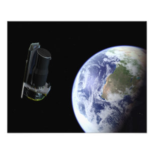 Spitzer startet kurz nach dem Start die Erde Fotodruck