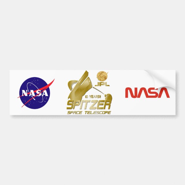 Spitzer Weltraumteleskop Autoaufkleber (Vorne)