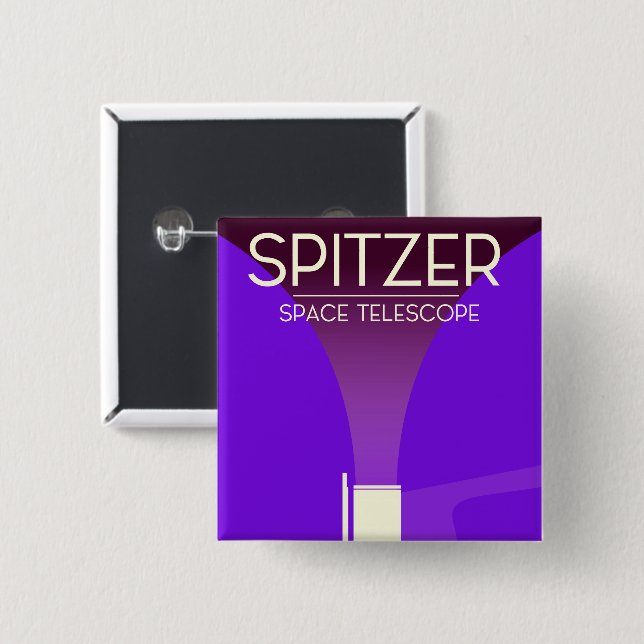 Spitzer-Weltraumteleskop Button (Vorne & Hinten)
