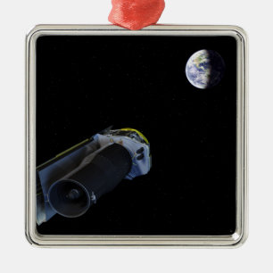 Spitzer zeigt seine Hochgewinn Antenne Silbernes Ornament