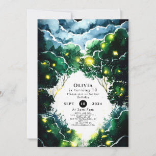 Spitzschwanz-Wald zum Geburtstag Einladung