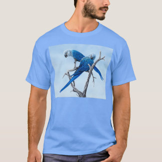 Spix Macaw gefährdet Papagei T-Shirt