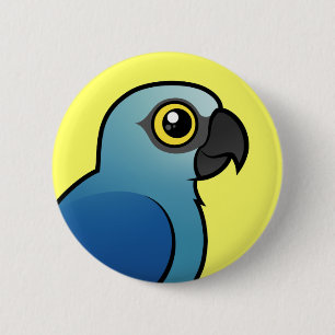 Spixs Macaw Button