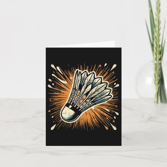 Splash Art Badminton Shuttle Karte (Vorderseite)