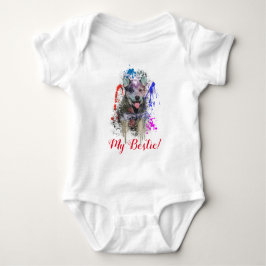 Splash Art Niedlich Blue Heeler Dog Baby Bodysuit Baby Strampler
