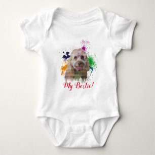 Splash Art Niedlich Cavapoo Dog Baby Bodysuit Baby Strampler