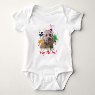 Splash Art Niedlich Cavapoo Dog Baby Bodysuit Strampler