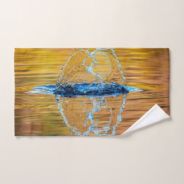 Splash auf einen Fall Abend Badhandtuch Set (Handtuch)