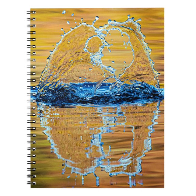 Splash auf einen Fall Abend Notizblock (Vorderseite)