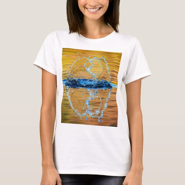 Splash auf einen Fall Abend T-Shirt (Vorderseite)