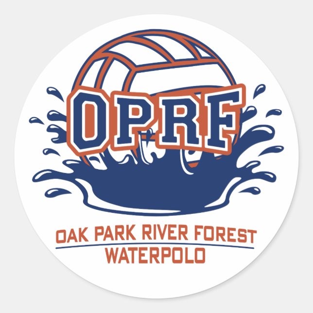 Splash Ball Runder Aufkleber (Vorderseite)