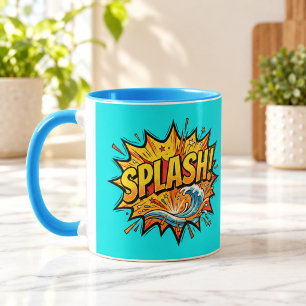 SPLASH Comic Book Hellblau Kombi-Tasse Tasse