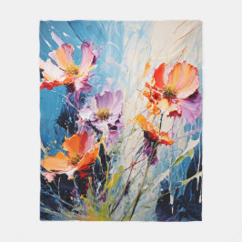 Splash floral art fleecedecke