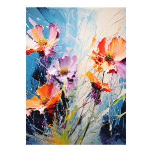 Splash floral art fotodruck