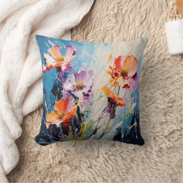 Splash floral art kissen