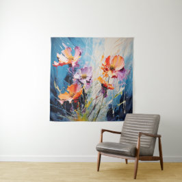 Splash floral art wandteppich