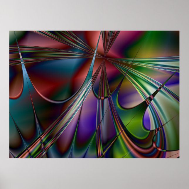 Splash Lattice Print Poster (Vorne)