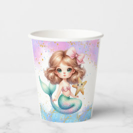 Splash Mermaid Party Paper Cups Pappbecher