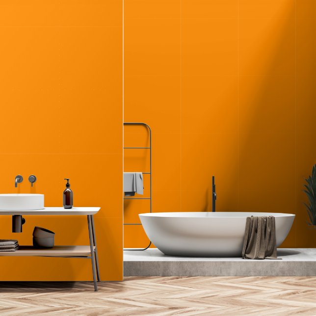 Splash Minimalistisch Orange Tapete (Badezimmer)