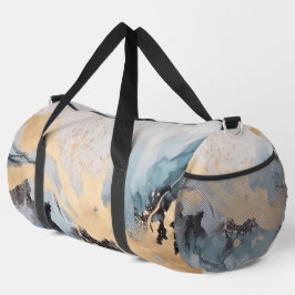 Splash of Gold shades of green blue Duffle Bag