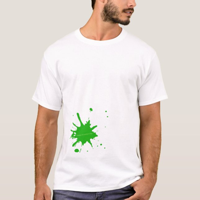 Splash of Green St Patrick's Men's T - Shirt (Vorderseite)