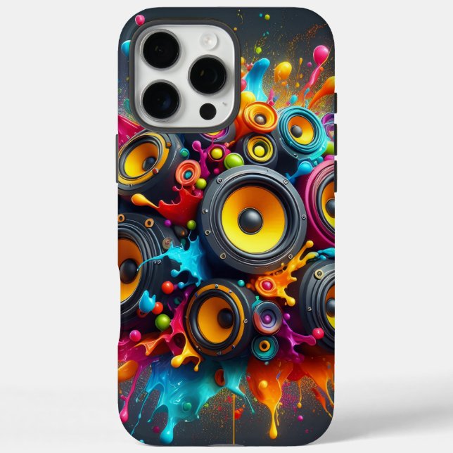 Splash of Speakers Case-Mate iPhone Hülle (Rückseite)