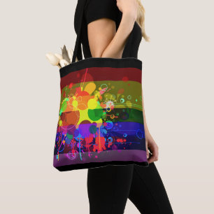 Splash Paint Design Ladys Bag