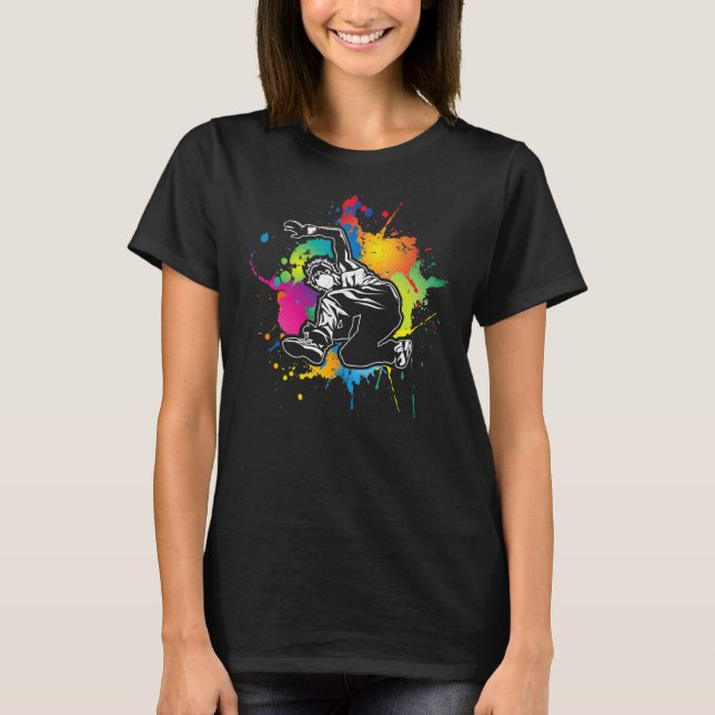 Splash Parkour Freerunner Backflip T-Shirt (Vorderseite)