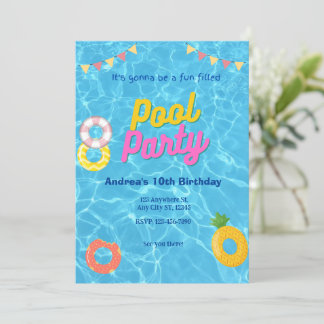 Splash Pool-Party Einladung