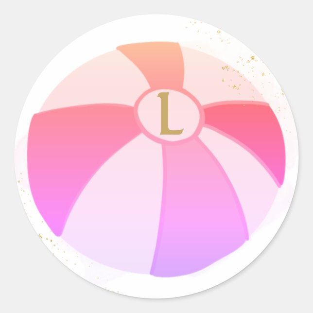 Splash Pool Party Geburtstag Runder Aufkleber (Vorderseite)