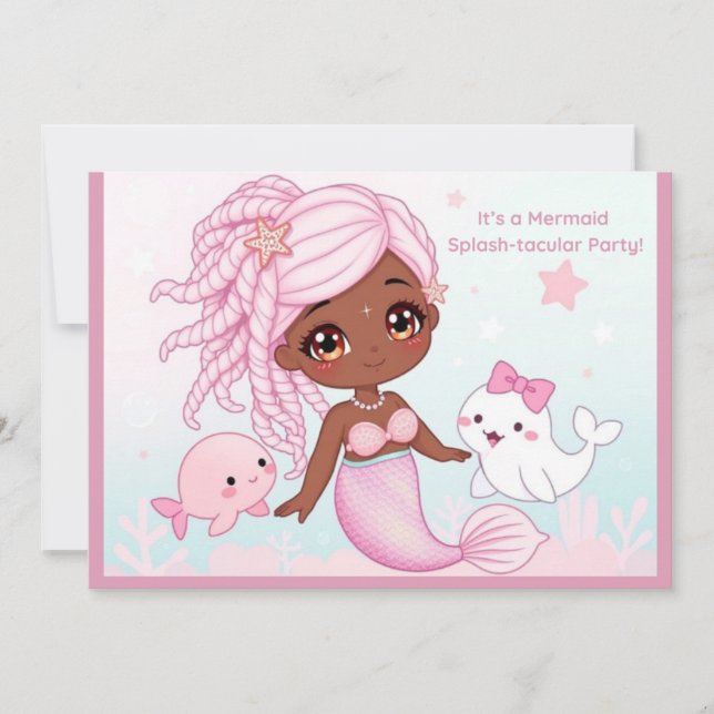 Splash-takulärer Geburtstag Einladung (Vorderseite)