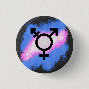 Splash Trans-Flagge Button