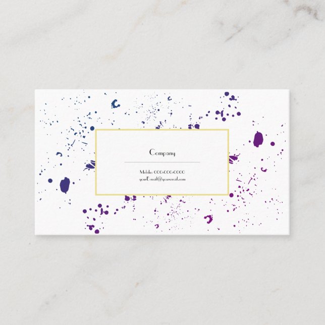 Splash Visitenkarte (Vorderseite)
